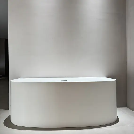 Ванна из искусственного камня ABBER Stein AS9681 белая матовая