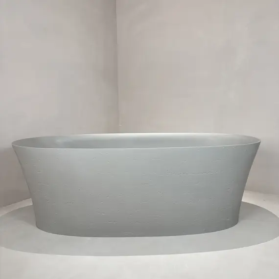 Ванна из искусственного камня ABBER Stein AS9683MC бетон матовая