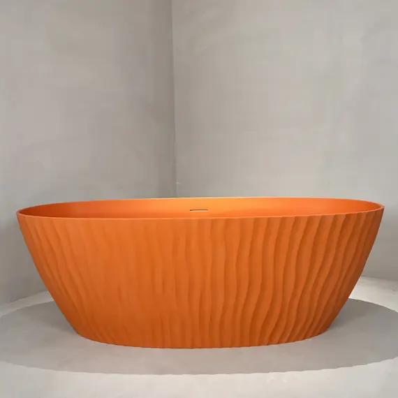 Ванна из искусственного камня ABBER Stein AS9684MO оранжевая матовая