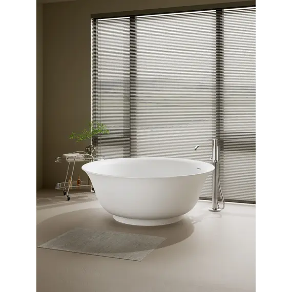 Ванна из искусственного камня ABBER Stein AS9685 белая матовая