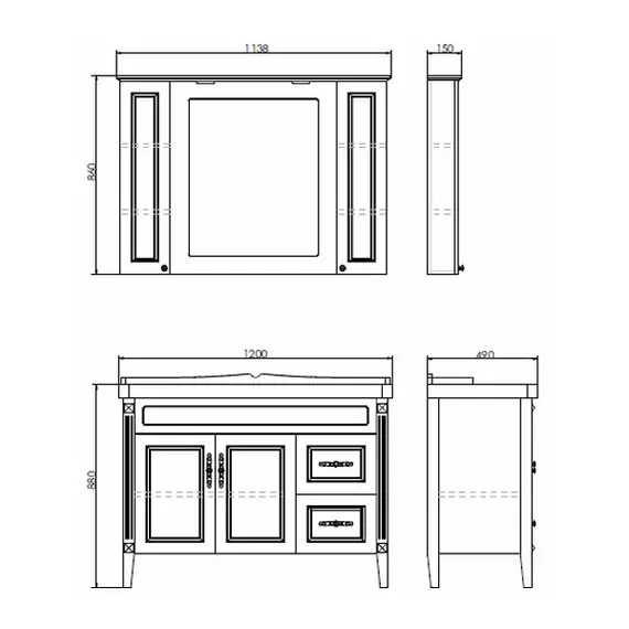 Тумба-умывальник Comforty Палермо