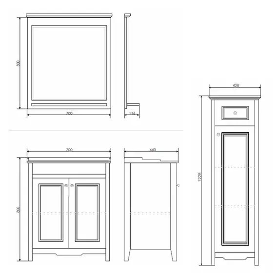 COMFORTY. Полуколонна "Тбилиси-40" белый глянец