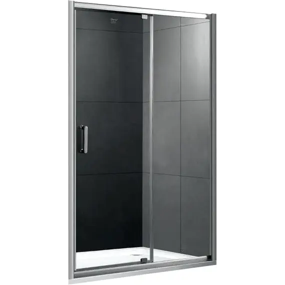 Душевая дверь в нишу распашная Gemy Sunny Bay  140х190 прозрачное стекло