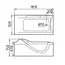 Акриловая гидромассажная ванна Gemy G9055