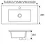 Раковина врезная прямоугольная CeramaLux 9393