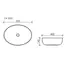 Умывальник чаша накладная овальная Ceramica Nova Element CN5002