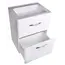 Тумба напольная с раковиной Style Line Каре (2 ящ.) Люкс белая, PLUS