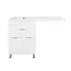 Тумба напольная Style Line ВаЛеРо 60см с раковиной под стиральную машину 120см, Люкс белая, PLUS