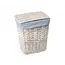 Плетеная корзина для белья с крышкой WasserKRAFT Lippe WB-450-L