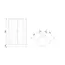 Душевой уголок Royal Bath RB HKD RB HK четверть круга