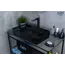 Накладная раковина для ванной Gid BL9396 черная глянцевая