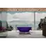 Ванна из полиэфирной смолы ABBER Kristall AT9702Amethyst фиолетовая 180*85 прозрачная