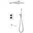Душевая система ABBER Daheim AF8250 скрытого монтажа с изливом, термостат, хром