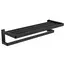 Полка для полотенец+RC:R[1]C ABBER Westen AA1758B черная матовая