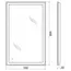Зеркало  BelBagno с встроенным светильником и сенсором  50x80