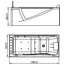 Акриловая гидромассажная ванна Orans BT-65108 L/R  170*75