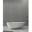 Ванна из искусственного камня ABBER Stein белая матовая