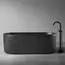 Ванна из искусственного камня ABBER Stuttgart 170х75 черная матовая