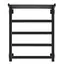 Полотенцесушитель Secado Корсико 1 СП , с полочкой,  электрический L/R черный матовый