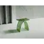 Стульчик для ванной прозрачный ABBER Kristall AT1739Emerald зеленый