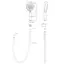 Ручной душ со шлангом и держателем BelBagno BB-DFS-5-CRM