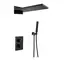 Душевая система ACWEN 80061B встраиваемая с термостатом , черный матовый