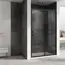 Душевая дверь ABBER Schwarzer Diamant прозрачное/черный/H-190см