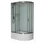 Душевая кабина Frank F412/2 М L/R White матовое стекло высокий поддон