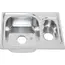 Мойка 6350S MELANA 0,8/180  1,5-я чаша врезная п с сифоном