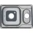 Мойка 6950S U MELANA 0,6/0,8/160 1,5-я чаша врезнаяс сифоном
