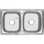 Мойка 8148S MELANA 0,6/180 2-я чаша врезная  с сифоном