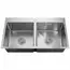 Мойка DS8045H MELANA ProfLine 3,0/220 САТИН 2-я чаша, врезная