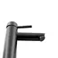Смеситель д/ум MELANA-610102PVD-B Tondo нерж.сталь, однорычажный, графит