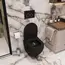 Унитаз Ceruttispa SELLA Aria MB CT9160 подвесной безободковый черный матовый