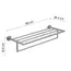 Gedy G-Project  полка для полотенец   зачищенный хром