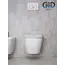 Безободковый подвесной унитаз микролифт дюропласт Gid Tr2198