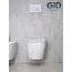 Безободковый подвесной унитаз микролифт дюропласт Gid Ws2198