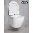 Безободковый подвесной унитаз микролифт дюропласт Gid Ws2198