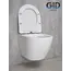 Безободковый подвесной унитаз микролифт дюропласт Gid Tr2198