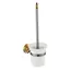 Ершик для унитаза подвесной MELANA хром+золото MLN-820006