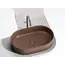 Умывальник чаша Ceramica Nova накладная овальная (цвет Темно-Коричневый Матовый) Element 608*385*122мм