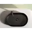 Умывальник чаша Ceramica Nova накладная овальная (цвет Черный Матовый) Element 608*385*122мм