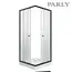 Душевой  уголок ZFQ81B  PARLY с поддоном (80х80х195)