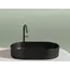 Умывальник чаша Ceramica Nova накладная овальная (цвет Черный Матовый) Element 608*385*122мм
