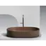 Умывальник чаша Ceramica Nova накладная овальная (цвет Темно-Коричневый Матовый) Element 608*385*122мм