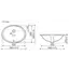 Умывальник Ceramica Nova овальный встраиваемый под столешницу Element 560*420*195мм, с крепежом и шаблоном для установки
