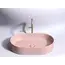 Умывальник чаша Ceramica Nova  накладная овальная (цвет Розовый Матовый) Element 608*385*122мм