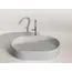 Умывальник чаша Ceramica Nova накладная овальная (цвет Серый Матовый) Element 608*385*122мм