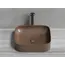 Умывальник чаша Ceramica Nova накладная прямоугольная (цвет Темно-Коричневый Матовый) Element 505*380*150мм