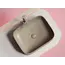 Умывальник чаша Ceramica Nova  накладная прямоугольная (цвет Капучино Матовый) Element 505*380*150мм
